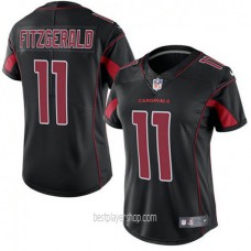 Larry Fitzgerald Arizona Cardinals Womens Authentic Color Rush Black Jersey Bestplayer